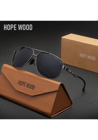 Resim Willowhaven Hope Wood Metal Gözlük C2 Gun Gray Retro Pilot Stili Sürüş Parti Aksesuar 12+ 