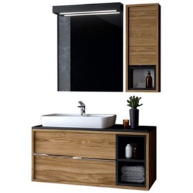 Resim Denko Matia 100 Cm Mdf Banyo Dolabı Takımı Çok Renkli 