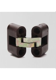 Resim Bermax-Yapımarketaks Bermax - Orta Kanat Oval Kırma Masa Menteşesi Kahverengi 2 Adet 