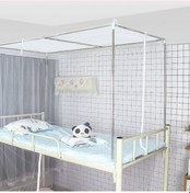 Resim Sones Öğrenci Yurdu Üst Ranza Toz Geçirmez Üst Taraf Tek Kapılı Cibinlik Ücretsiz Montajı, Ölçüler: 90x190x150 Cm Braketler Dahil 