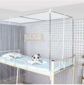 Resim Sones Öğrenci Yurdu Üst Ranza Toz Geçirmez Üst Taraf Tek Kapılı Cibinlik Ücretsiz Montajı, Ölçüler: 90x190x150 Cm Braketler Dahil 