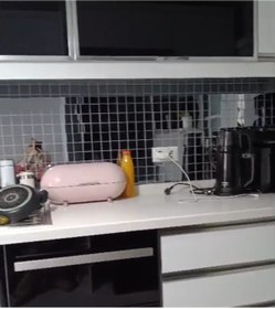 Resim MozaiKristaL Mutfak tezgah arası 48x48x4mm Füme Ayna, 30x30cm Fileli Ayna Mozaik. ( 11 File = 1 m2 Fiyatıdır ) 