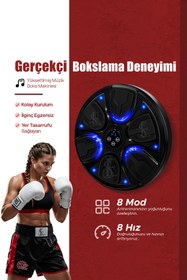 Resim EN SİGA Boks Makinesi Akıllı Boks Standı Müzikli Eldivenli Yetişkin Çocuk Egzersiz Boks Spor Ekipmanı 