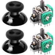 Resim XBOX One Analog Motor Topuz Seti 2+2 One - One S/X - Series S/X Uyumlu Siyah 