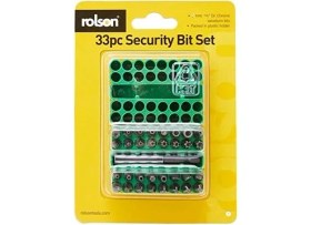Resim CetKing 30629 33 Pc 25 mm Security Bit Set 