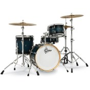 Resim Gretsch Renown 4-Parça 18" Akustik Davul (Satin Antique Blue Burst) 
