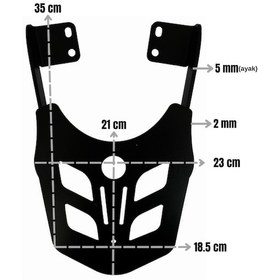 Resim Bajaj Pulsar NS 125 Arka Çanta Taşıma Demiri 