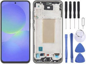 Resim Samsung A36 Uyumlu Lcd Ekran Dokunmatik Full Çıtalı TFT Siyah SM-A366 