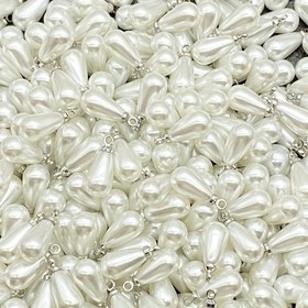 Resim 50 Adet Beyaz Plastik Strass Düğmeler DIY Moda Giyim, Ayakkabı, Şapka ve Çanta Süslemesi için 