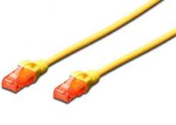 Resim BC-U6050Y Beek CAT. 6 Patch Kablo, U/UTP, 5 metre, AWG 26, Sarı Renk 