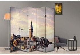 Resim Şehir Temalı Özel Tasarım Paravan Room Divider PRV1269, 180 x 180 