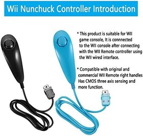 Resim Lactivx Wii Denetleyici, Wii Uzaktan Kumanda ve Nunchuck 2 Paketi Wii Wii U için Silikon Kılıf ile Uyumlu 