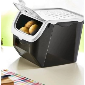 Resim Feyza Design 12 Lt Patates ve Soğan Saklama Kabı Seti, 2'li 
