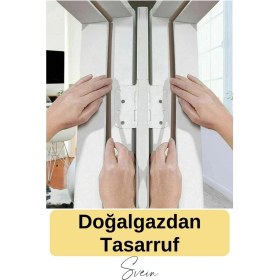 Resim Svein Premium Kapı Pencere Soğuk Toz Sızdırmaz Izolasyon Fitili Kendinden Yapışkanlı Isı Yalıtım 2x5=10 mt 