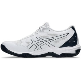 Resim Asics GEL-ROCKET 11 Kadın White/Dark Neptune Voleybol Ayakkabısı 1072A093-104 