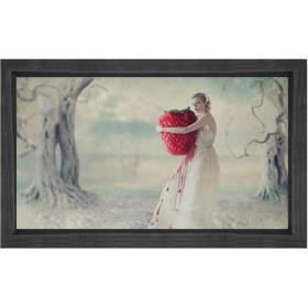 Resim Deniz Çerçeve Çilek Kadını Tablosu-Çerçevesiz - 100 x 200 