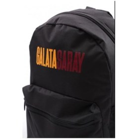 Resim Galatasaray Orijinal Lisanslı Spor Siyah Çocuk Sırt Çantası Siyah 