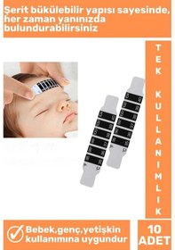 Resim Tek Kullanımlık Çocuk Bebek Ateş Ölçer 10'lu 