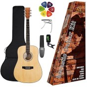 Resim SX SD104LK Solak Akustik Gitar (Natural) 