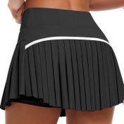 Resim JOYGIRL Kadınlar İçin Yüksek Bel Pilili Tenis Etek ve Şort - Cep Detaylı, Ayarlanabilir Bant & Fermuarsız Tasarım Hafif Nefes Alırken , Çok Amaç ile Spor Giyim Makinesinde yıklanabilecek şık ürünler. 