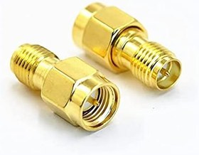 Resim SMA Erkek to RP SMA Dişi Adaptör Soket Altın Kaplama Soket 0-6GHz RF Wi-Fi Anten FPV Lora Helium Router Modem Koaksiyel GPS GSM GPRS 