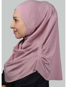 Resim Altobeh Hazır Türban Büzgülü Pileli Pratik Eşarp Tesettür Hijab - Namaz Örtüsü - Koyu Pembe 