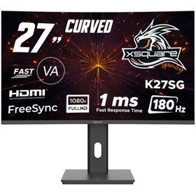 Resim Dexim K27SG 27'' 180Hz 1ms (Hdmı+Dp) Freesync Adaptive Sync Full Hd Curved Fast Va Gaming Pivot Monitör 