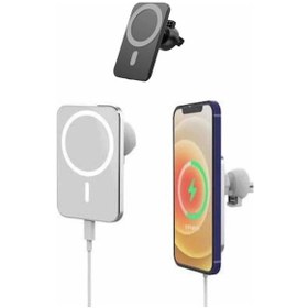 Resim İos Uyumlu Magsafe Kablosuz 15w Şarj Powerbank Magesafe Belirtilmemiş 