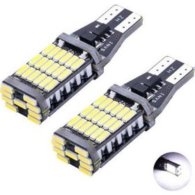 Resim T15 W16w Canbus 45 Smd Led Beyaz Renk Geri Vites Park Ampülü 2 Adet 