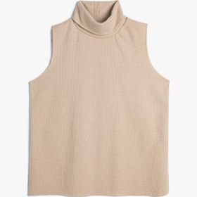 Resim Balıkçı Yaka Atlet Basic Fitilli Kolsuz 