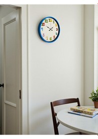 Resim Büro Ev Ofis Çocuk Odası Duvar Saati İçin 36cm Mavi Mekanizma Diğer 