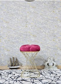 Resim Zafir Kare Gold Kaplama Bordo Puf Oturak - Bench - Ayak Ucu Oturak - Tabure - Makyaj Oturak Bordo 