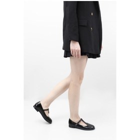 Resim Gönderi R Siyah Rugan Mary Jane Hakiki Deri Babet Siyah Rugan 