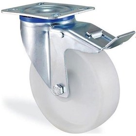 Resim Poliamid Döner Frenli Teker 100 Mm 