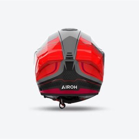 Resim Airoh Matryx Rocket Motosiklet Kaskı Gri - Kırmızı 