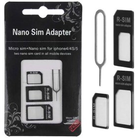 Resim Sim Kart Adaptör Set Artı Sim Kart Çıkartma Iğnesi 