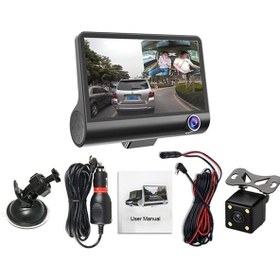 Resim EFOTECH Üç Kameralı Ekranlı Araç Kamerası Türkçe Menü+geri Görüş+hareket Sensörü+3 Kamera Et400-4 