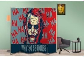 Resim Joker Temalı Özel Tasarım Paravan Room Divider PRV1180, 180 x 180 