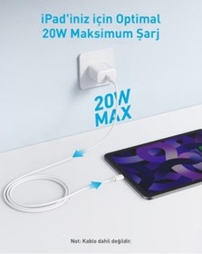 Resim Anker A2347 20W Hızlı Şarj Adaptörü 