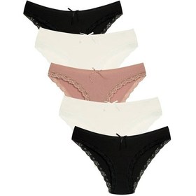 Resim New Lilla 1901 Kaşkorse Dantel Paça Bikini Külot Paketi (555343949) 