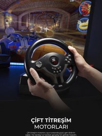 Resim Subsonic Direksiyon Seti Superdrive Ps3/ps4/pc/xboxone/xbox360 Gaming Oyun Oyuncu Direksiyonu 