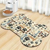 Resim Köpek Besleme Matı - Dayanıklı Polyester Pet Food & Water Bowl Pad Küçükten Orta Boy Köpekler İçin, Kolay Temizlik Tasarımı ile Pati Baskıları Güven ve Konfor İçin, Köpek Besleme Aksesuarları, Köpek Sahipleri 