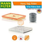 Resim Skoda Octavia 1.0 Tsı Benzinli Mann Filtre Bakım Seti 2015-2019 