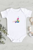 Resim hamiletshirtum Dayı Iyi Ki Dayım Var Sayesinde Havam Var %100 Pamuklu Organik Baskılı Zıbın Body 