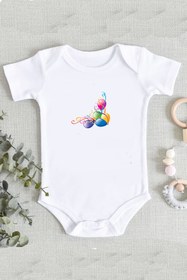 Resim hamiletshirtum Dayı Iyi Ki Dayım Var Sayesinde Havam Var %100 Pamuklu Organik Baskılı Zıbın Body 