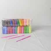 Resim 24 Renkli Hava Kuru Çamur Seti, El Yapımı Hava Kuru Çamur, DIY Çamur, DIY Modelleme Çamur Kiti, Oyma Araçları ile, Yumuşak Süper Hafif, Renkli Çamur El Sanatları ve DIY Projeleri için, Mükemmel Cadılar Bayramı veya Noel Hediyesi! 