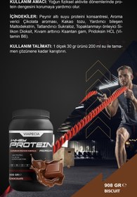 Resim Viapecia Çikolata Aromalı Whey Protein Tozu 908 Gr - 30 Gr Protein ile Kas Gelişimini Destekleyin 