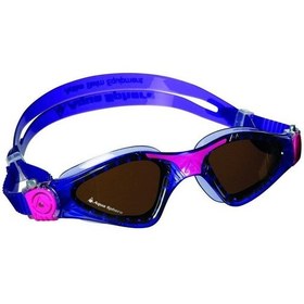 Resim Aqua Sphere Kayenne Polarize - Mor/Pembe Çerçeve Yüzücü Gözlüğü Mavi 
