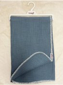 Resim 1850 4 Kat Müslin Battaniye İndigo 