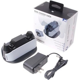 Resim Sparkfox W20p508 Ps5 İçin Kontaklı Kablosuz Saplı Şarj Cihazı, Stil: Şarj Cihazı+veri Kablosu+şarj Fişi 